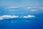 Vatulele Island and clouds, Fiji