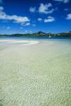 Turquoise water at the Nanuya Lailai island, the blue lagoon, Yasawa, Fiji, South Pacific