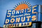 Vintage Neon Sign For Sunrise Donuts