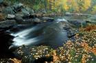 Autumn Leaves at Packers Falls on the Lamprey River, New Hampshire