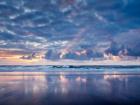 Sunset From North Jetty Beach, Oregon