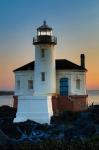 Evening Light On Coquille River Lighthouse, Bullards Oregon State Park, Oregon