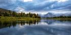 Oxbow Bend Of The Snake River, Panorama, Wyoming