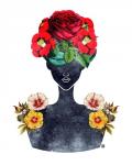 Flower Crown Silhouette III