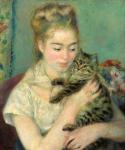 Woman with Cat (Femme au chat), 1875