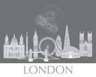 London Skyline Monochrome