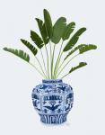 Chinoiserie Vase 5, With Plant