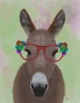 Donkey Red Flower Glasses