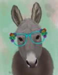 Donkey Turquoise Flower Glasses