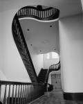 INTERIOR, TRANSVERSE HALL WITH DOUBLE STAIRWAY - City Court House, Court Street and Monument Terrace, Lynchburg