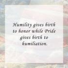 Humility