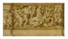 Design for a Frieze with Worshippers Bringing Sacrificial Offerings