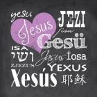 Jesus in Different Languages with Heart