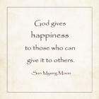 God Gives Happiness