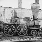 Richmond, Va. Damaged locomotives