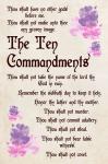 The Ten Commandments - Floral