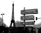 Photograph of street signs in Paris