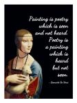 Painting is Poetry - Da Vinci Quote