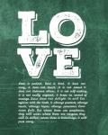 Corinthians 13:4-8 Love is Patient - Green