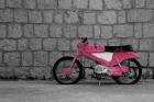 Pop of Color Pink Motorcycle
