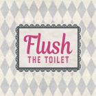 Flush The Toilet Gray Pattern