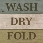 Wash Dry Fold Painted Wood