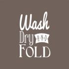Wash Dry And Fold Brown Background
