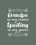 Grandpa Is My Name Spoiling Is My Game - Green