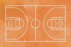 Basketball Court Orange Paint Background