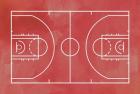 Basketball Court Red Paint Background