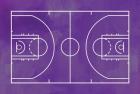 Basketball Court Purple Paint Background
