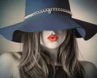 Vintage Fashion - Blue Hat