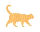 Dot Pattern Cat - Orange