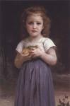 Little Girl Holding Apples in Her Hands