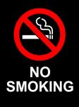 No Smoking - Black