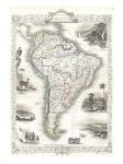 1850 Tallis Map of South America