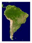 South America - Blue Marble Orthographic