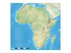 Africa Relief Location Map