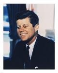 John F. Kennedy, White House Color Photo Portrait