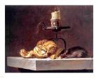 Willem Van Aelst  Still Life with Mouse and Candle