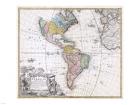 1846 Homann Heirs Map of North America