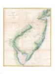 1873 U.S. Coast Survey Chart NJ and the Delaware Bay