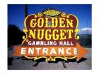 Golden Nugget historic casino sign in the Neon Boneyard, Las Vegas