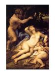 Correggio - Venus and Cupid with a Satyr