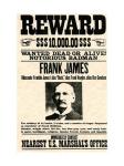 Frank James Wanted Poster