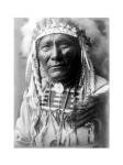 American Indian Wearing A Headdress