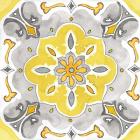 Jewel Medallion yellow gray III