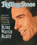 Warren Beatty, 1990 Rolling Stone Cover