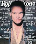 Sting, 1993 Rolling Stone Cover