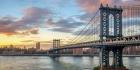 Manhattan Bridge at Sunset, NYC